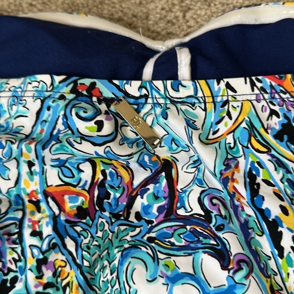 Lauren Ralph Lauren Mystic Paisley Tummy Control One-Piece Swim Dress 8 - Picture 8 of 10